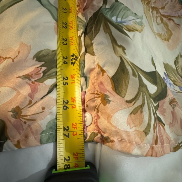 1970’s Floral Button-Up Collared Flower Neutral Blouse 18W Granny Cottagecore - Picture 12 of 12